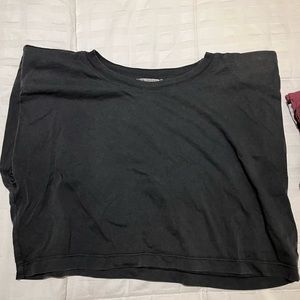 Zara crop top with shoulder pads